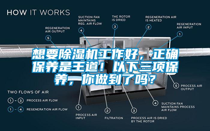 想要除濕機工作好，正確保養(yǎng)是王道！以下三項保養(yǎng)，你做到了嗎？