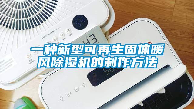 一種新型可再生固體暖風(fēng)除濕機(jī)的制作方法