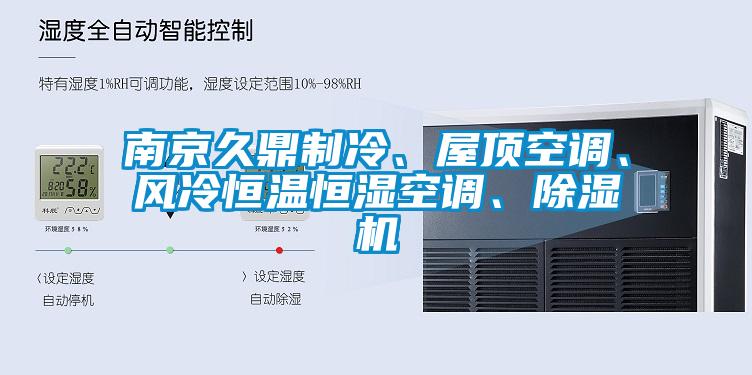 南京久鼎制冷、屋頂空調、風冷恒溫恒濕空調、除濕機