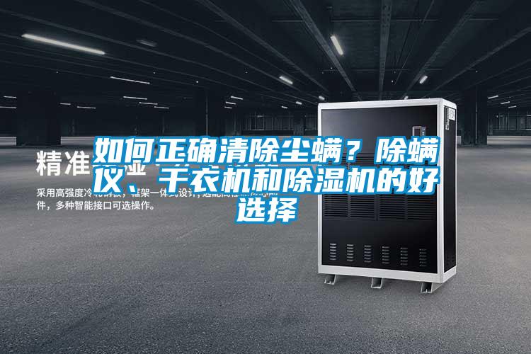 如何正確清除塵螨？除螨儀、干衣機和除濕機的好選擇