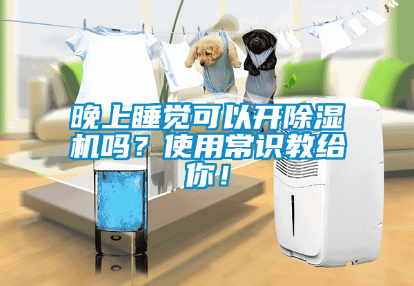 晚上睡覺可以開除濕機嗎？使用常識教給你！