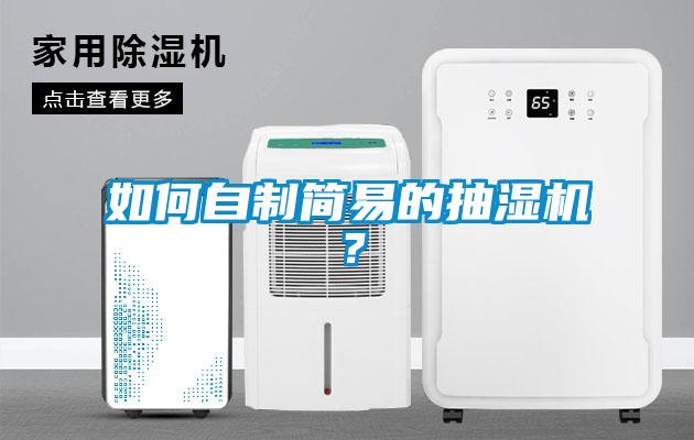 如何自制簡易的抽濕機？