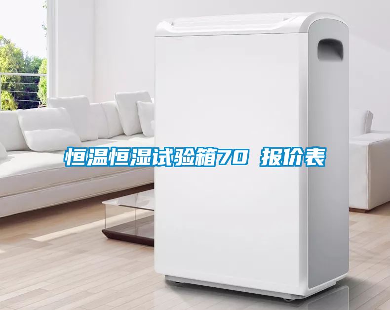 恒溫恒濕試驗箱70℃報價表