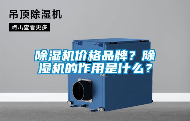 除濕機價格品牌？除濕機的作用是什么？