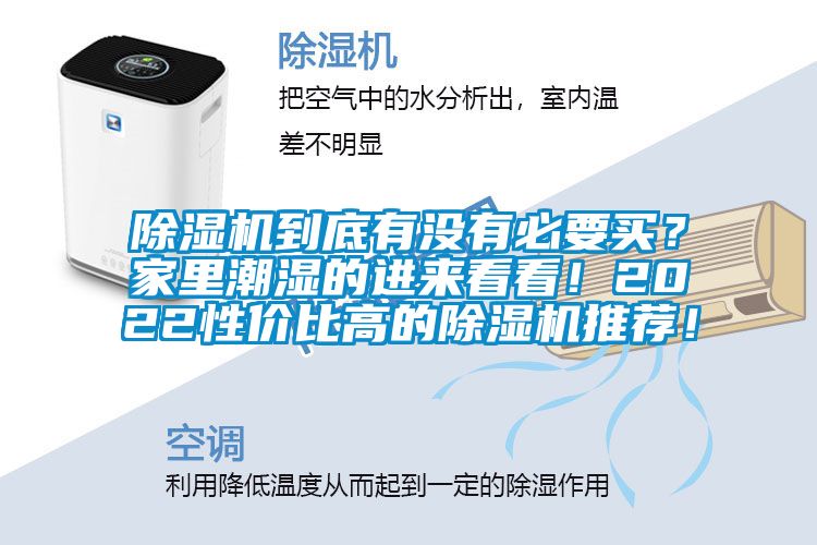 除濕機(jī)到底有沒有必要買？家里潮濕的進(jìn)來看看！2022性價(jià)比高的除濕機(jī)推薦！